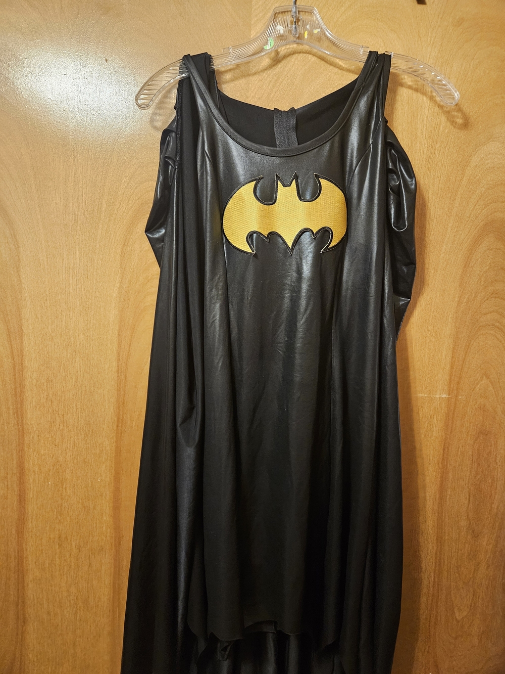 Rubie's Black and Yellow Batman Midi Dress with attached cape.